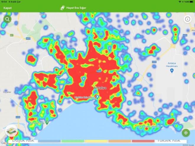 Antalya'da servis doluluk oran yzde 46.7, youn bakm doluluk oran 68.5 solunum cihaz doluluk oran 51.4