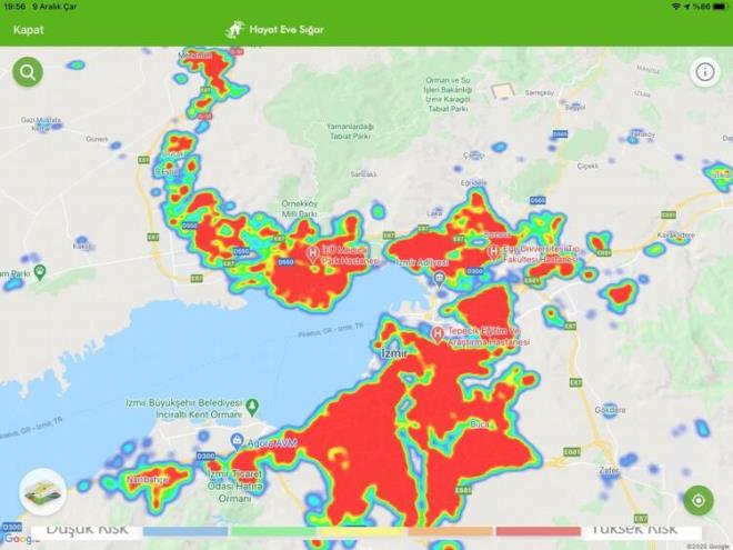 zmir'de servis doluluk oran yzde 57.9, youn bakm doluluk oran 77.6 solunum cihaz doluluk oran 56.5