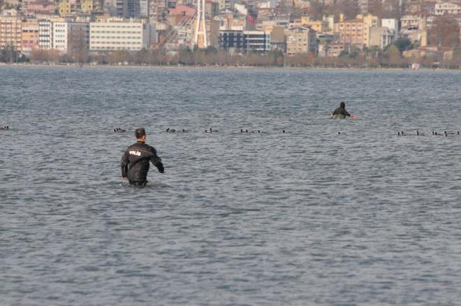 Kaak midye avcl yapt tespit edilen 2 kiiye Su rnleri Kanunu kapsamnda, idari para cezas kesildi.
