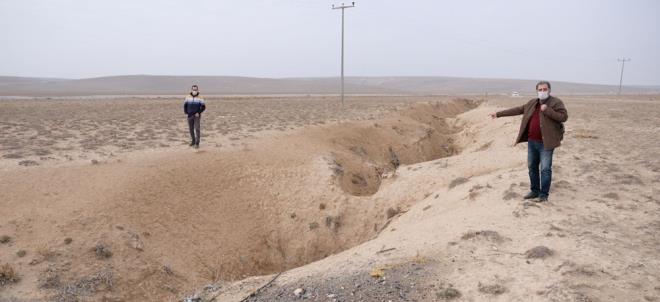 Yaplan incelemeler sonunda dairesel yarklarn 630 metre apndaki obrua ait olduu belirlendi.