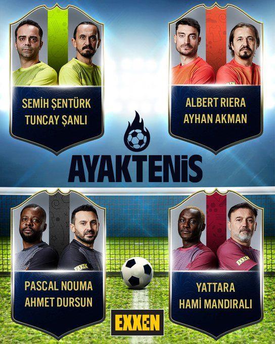 Semih entrk, Tuncay anl, Albert Riera, Ayhan Akman, Pascal Nouma, Ahmet Dursun, Yattara ve Hami Mandral'nn yer ald rekabet dolu program 1 Ocak'ta seyirciyle buluacak.