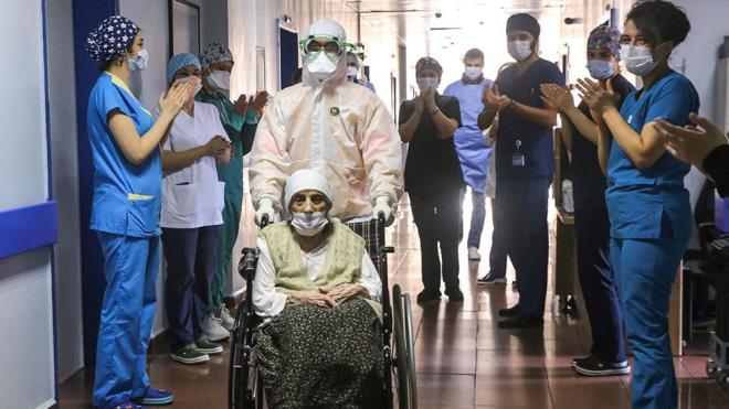 Covid-19 nedeniyle tedavi gren Prof. Dr. Cemil Tacolu 1 Nisan'da, dnyaca nl patolog Prof. Dr. Feriha z 2 Nisan'da, Trk roloji Dernei Onursal Bakan Prof. Dr. Sedat Tellalolu 17 Nisan'da hayatn kaybetti.    <br>-nn niversitesi, 6 Nisan'da Covid-19'a kar immn plazma yntemiyle tedaviye balad.    <br>-stanbul Eitim Aratrma Hastanesi'nde Covid-19 tedavisi gren 107 yandaki Havahan Karadeniz 14 Nisan'da taburcu edildi.  <br>-  Ankara niversitesi Biyoteknoloji Enstits Direktr Prof. Dr. Aykut zkul'un yeni tip corona virse (Covid-19) kar serum, a ve ila retmenin ilk adm olan "SARS-COV-2 virsnn izolasyonu"nu baard 5 Nisan'da akland.