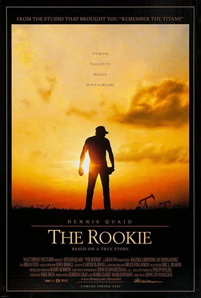 18. The Rookie (2002)  <br>  Jim Morris parlak bir beysbol oyuncusuyken omzundan ar biimde sakatlanarak emekliye ayrlmak zorunda kalr. Evlenip oluk ocua karan Morris kk bir kentte kimya retmenlii ve beysbol antrenrl yapmaya balar. Morris?in altrd kaybetmeyi adet edinmi, vasatn ok altnda bir takmdr. Oysa Morris sakatlannca yarm brakmak zorunda kald bir ii bu takm ile tamamlamay hayal etmektedir.