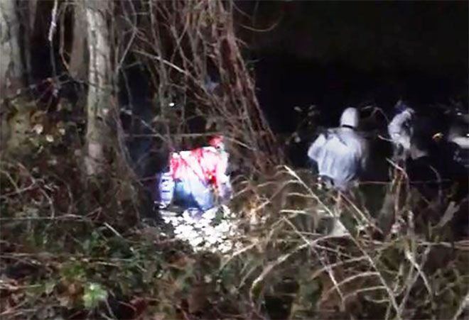 Geni gvenlik nlemi alnan blgede ekipler antay incelemek iin alma balatt.