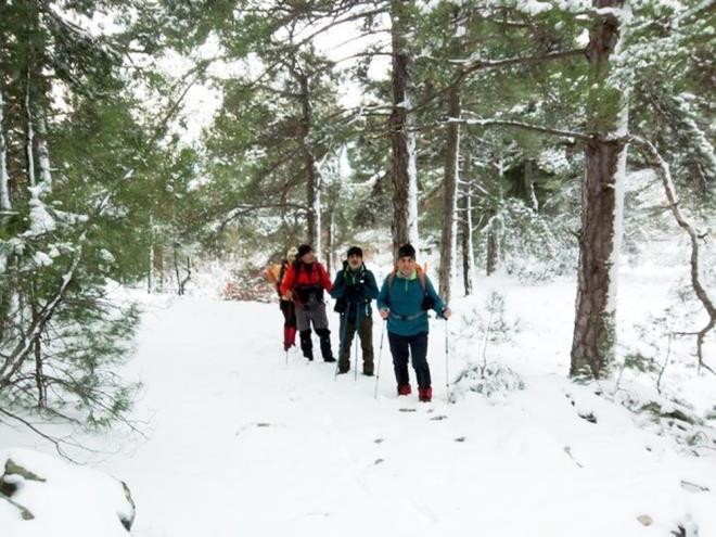 Kar yann ardndan beyaza brnen Kazdalar, blgenin gzelliklerini grmek isteyen yry ve doa gruplarn arlyor.