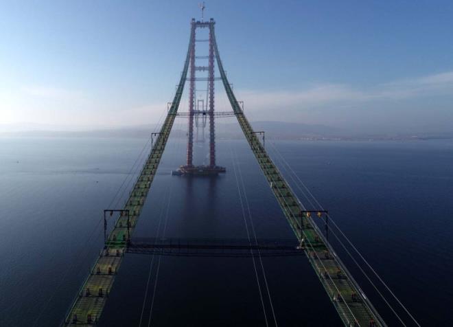 Bakan Karaismailolu, kprnn Avrupa ve Asya ankraj bloklarnda imalatlarn yzde 99 orannda gerekletiini, ask halat ve tabliye imalatlarnn fabrikalarda devam ettiini bildirdi.