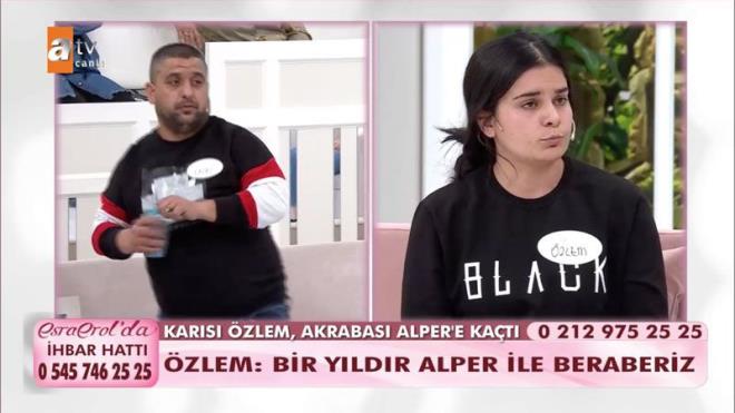 zlem canl yaynda kocas ile yz yze geldikten 5 dakika sonra stdyo kart. Karsnn aklamalarna dayanamayan koca fke patlamas yaad. Elindeki su iesi ile karsna saldran Okan Glba, ortal birbirine katt. Esra Erol yerinden fkeyle frlad ve 'Ne yapyorsun sen Okan' diyerek hemen onun nne geti. Okan sakinlemeyince Esra Erol yayn bir sreliine kestirdi.