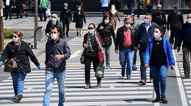 llerin Kovid-19 deerlendirme kriterlerine gre dk riskli (mavi), orta riskli (sar), yksek riskli (turuncu) ve ok yksek riskli (krmz) olarak gruplandrld haritada, stanbul ve zmir yksek riskli (turuncu), Ankara orta riskli (sar) kategoride yer ald.