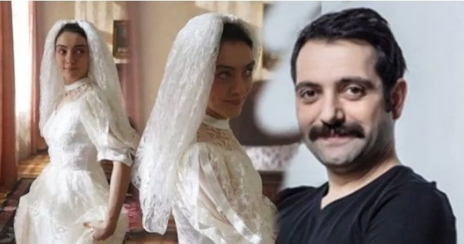 Gu&#776;rhan Altundas&#807;ar sosyal medya hesabndan einin dizideki gelinlikli bir karesini paylat ve "ben: merhab.. @merveedizdar" dedi. Dizdar ise eine glerek "Ya sen kocamsn ayp ya" yantn verdi. iftin paylamlarna ok sayda beeni ve yorum yapld.