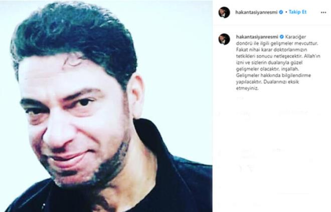 Aklamada, 'Karacier donr ile ilgili gelimeler mevcuttur. Fakat nihai karar doktorlarmzn tetkikleri sonucu netleecektir. Allah?n izni ve sizlerin dualaryla gzel gelimeler olacaktr, inallah. Gelimeler hakknda bilgilendirme yaplacaktr. Dualarnz eksik etmeyin' denildi.