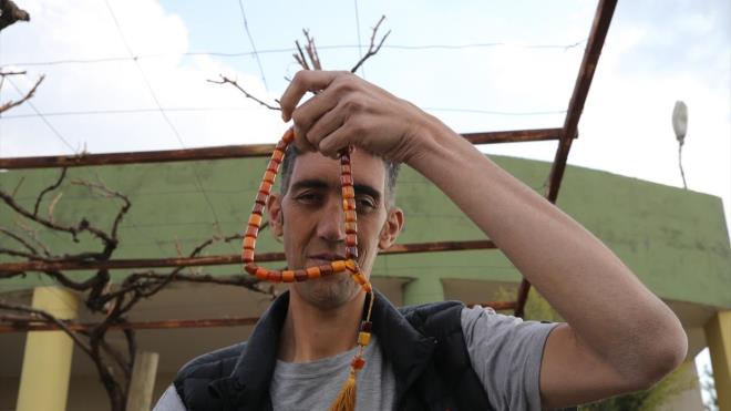 Ziyarette Ksen ezan okudu, cemaatle namaz klnd, dualar edildi.