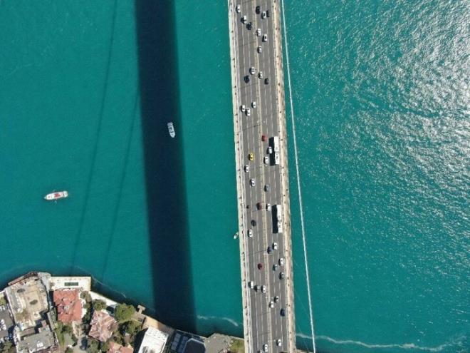 Oluan manzara havadan grntlendi.