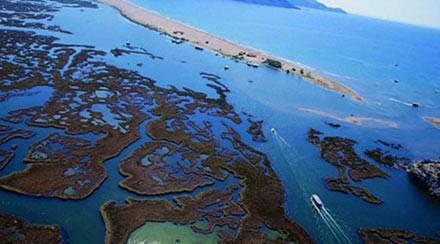 DALYAN Deniz yoluyla ulalan Iztuzu plaj ya da ngilizlerin deyimiyle Turtle Beach, Karetta&#8217;larn yuvasdr. Avrupa&#8217;da bu nadide kaplumbaalarn yaad son yerlerden biri olan bu plaj, koruma altndadr. Scak, kahverengimsi kumsal gerekten dinlendiricidir. Dalyan&#8217;dan tekneyle 20 dakikalk bir yolculukla buraya ulaabilirsiniz.