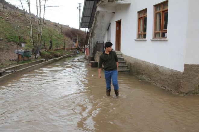 Domani le Tarm ve Orman Mdrl ekipleri de blgede hasar tespit almalarna balad.