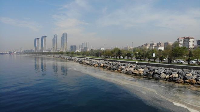 "imdi Pendik Sahili'ne de geldi" diyen Sert, "Daha nce byle bir doa olayna rastlamamtm" eklinde konutu.