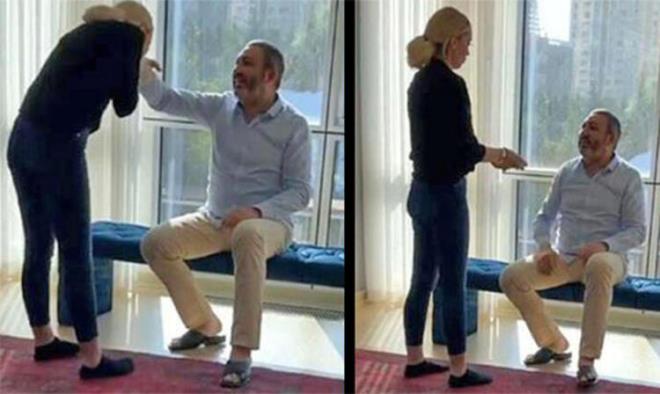 Ramazan Bayram'nn ilk gnnde de olu ve eiyle bayramlaan 40 yandaki arkc, bu anlar sosyal medyadan yaynlad.