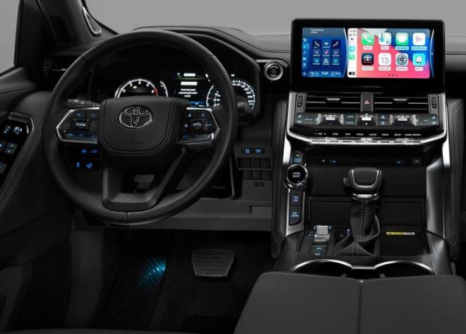 Toyota yeni nesil Land Cruiser' tantt - 5    Yeni Land Cruiser, ayn zamanda oklu Arazi Monitr ile donatlan ilk Toyota oldu. Bu sayede gerek zamanl olarak yol yzeyinin grnts, aracn etraf ve lastiklerin pozisyonu grlebiliyor.    oklu Arazi Seim Sistemi zemin yzeyinin durumuna karar vererek otomatik olarak en uygun sr modunu seerek ideal yol tutuu salyor.