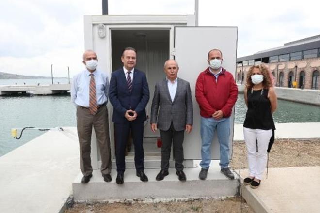 Bykekmece Marina Yat Liman'nda kurulan deprem-tsunami gzlem istasyonunun al bugn gerekletirildi.