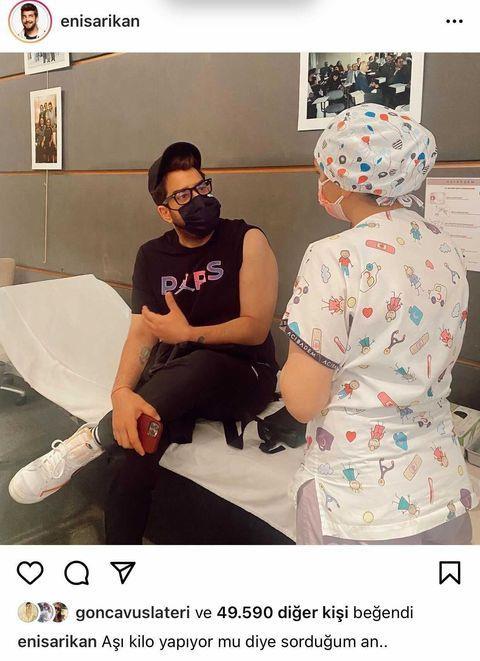 nl komedyen ve oyuncu Enis Arkan, nstagram hesabndan paylat fotoraf "A kilo yapyor mu diye sorduum an" esprisiyle paylat.