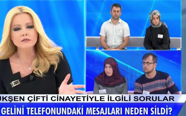 Mehir isteyen yenge yayna baland<br>  Olayn phelilerinden biri ldrlen iftin gelini Betl Byken de bugn suskunluunu bozup canl yayna baland. Doktor Osman Byken yengesinin olay gn telefonunun alnmadn ve sonrasnda alndnda tm mesajlarnn silinmi olduunu iddia etti. Yenge Betl Byken cinayetin olduu gn telefonunda 200'den fazla mesaj silmiti. Bra ise 'Betl' yengesinin kuzeni Mehmet Ali ile srekli konutuunu belirtip iliki imasnda bulundu.