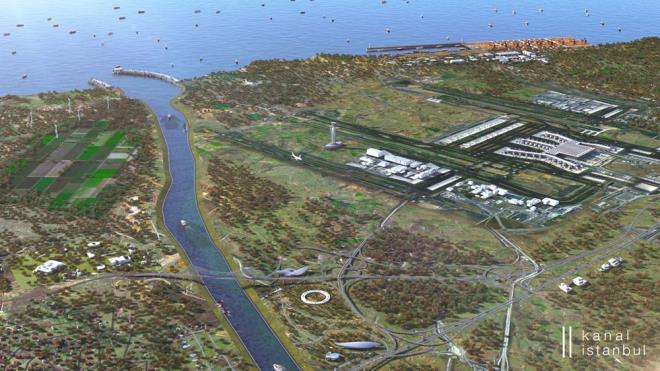 Kkekmece Gl-Sazldere Baraj-Terkos dousunu takip eden kanal koridorunun yaklak 6 bin 149 metrelik ksm Kkekmece snrlar ierisinde, yaklak 3 bin 189 metrelik ksm Avclar snrlar ierisinde, yaklak 6 bin 61 metrelik ksm Baakehir snrlar ierisinde ve yaklak 27 bin 383 metrelik ksm Arnavutky snrlar ierisinde yer alyor.    Kanal stanbul iin belirlenen gzergah zerinde sondaj almalaryla elde edilen jeolojik ve geoteknik veriler nda gzergah n projesi oluturulmas aamas 2013-2014'te yapld.