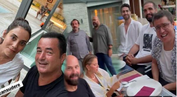 Acun Ilcal nl dostlarn evinde arlad.