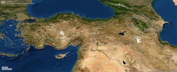 Harita, yeni balayan, son 24 saatte meydana gelen ya da son bir haftada ortaya kan yangnlarla ilgili bilgi edinme imkan sunuyor.