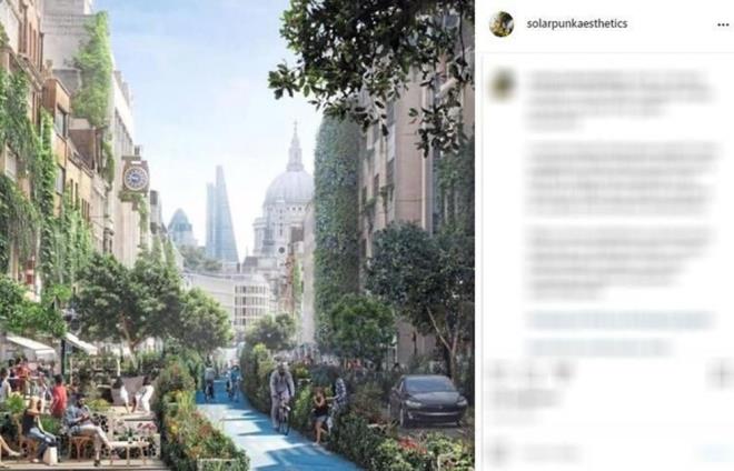 atlarnda yemyeil baheler olan evler, yzen kyler, temiz enerjiyle beslenen ulam ve umut dolu bilim kurgu hikayeleri. Hem insanlarn hem de gezegenin iyilii iin mevcut teknolojilerin kullanld bir dnya hayal edin.    Buna solarpunk deniyor. 2008 ylnda ortaya kan bu terim, srdrlebilir ve eitliki bir dnyada doayla uyum iinde yaarsak gelecein nasl grneceini geni bir ekilde ortaya koyan bir sanat hareketini isaret ediyor.