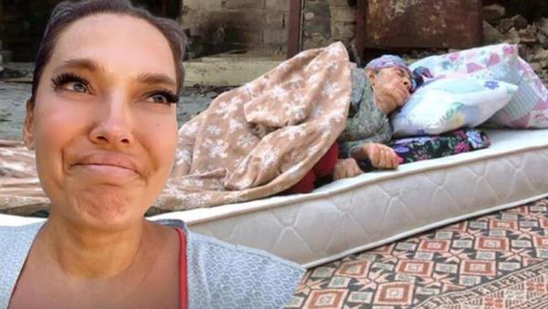 Twitter hesabndan paylamda bulunan arkc, "Teyzemi buldum. Evini demesi, yata bizden... " ifadelerini kulland.