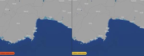 En verimli tarm arazilerimizi deniz suyu basacak<br>  Haritada en az bu kadar belki de daha rktc bir detay var. Grne baklrsa 2100 ylna geldiimizde Trkiye'nin en verimli tarm arazilerinin nemli bir ksm deniz suyu basknlaryla kullanlamaz hale gelecek. zellikle kylardaki delta ovalarnn neredeyse tamam sular altnda kalacak.