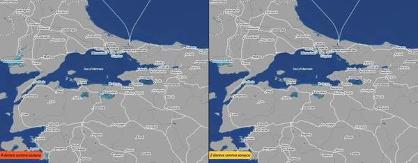 Ancak 2050'den itibaren deniz seviyesi projeksiyonlar ile lkeleri karbon emisyon miktarlar arasnda ok yakn bir iliki bulunuyor. Eer sera gaz emisyonlar u anki miktarnda devam ederse, 2100 yl itibariyle dnyada snma 3-4 dereceyi bulacak. Bu da deniz suyu seviyesinin 70 santimetre ykselmesi anlamna geliyor.