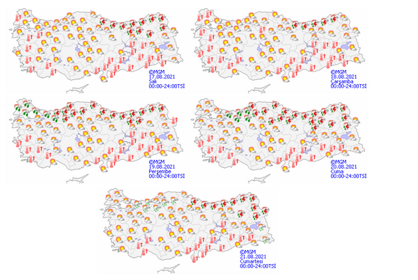�stanbul'a ya�mur geliyor  <br>  Meteoroloji'nin yay�nlad��� 5 g�nl�k hava durumu raporunda hafta boyunca Do�u Karadeniz B�lgesi'ndeki ya���lar�n devam edece�i g�r�l�yor. Per�embe g�n� �stanbul'da da ya�mur bekleniyor. Ya���lar cuma g�n� de etkili olabilir.  <br>  ��TE �L �L HAVA DURUMU...