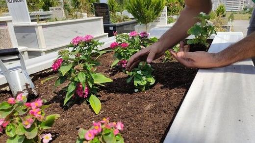 Taleplere deinen Yce "Bir internet adresi kurdum, talepler artmaya balad. Yurt dnda olup da ailesinin mezarna gelemeyen vatandalara hizmet veriyoruz." ifadelerini kulland.