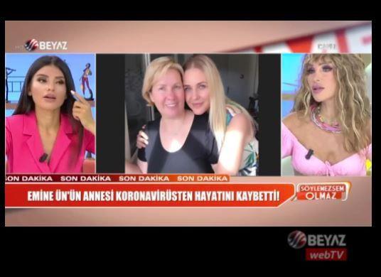Sylemezsem Olmaz programnda da Emine n'e sabr dileyen program sunucular Bircan Bali ve Seren Serengil, Alian'n kardei Seluk Tekta'n da koronavirsten vefat ettiini hatrlatarak, Emine n'e basal diledi.