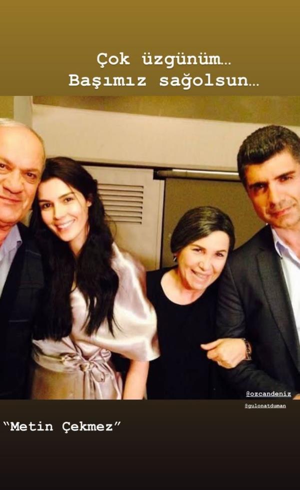 Kaderimin Yazld Gn dizisinde usta oyuncuyla birlikte rol alan Hatice endil "ok zgnm, bamz saolsun" diyerek zntsn dile getirdi.
