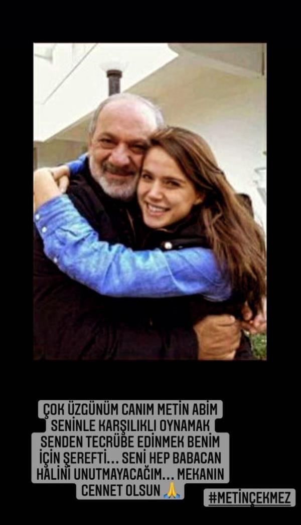 Adn Feriha Koydum dizisinde ekmez'le rol alan Ceyda Ate ise "ok zgnm canm Metin abim, seninle karlkl oynamak, senden tecrbe edinmek benim iin erefti... Seni hep babacan halini unutmayacam. Mekann cennet olsun...