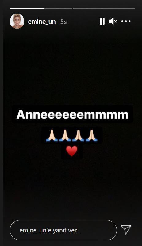 Emine n, dn sabah yapt paylamlarla annesinin vefat ettii duyurdu.