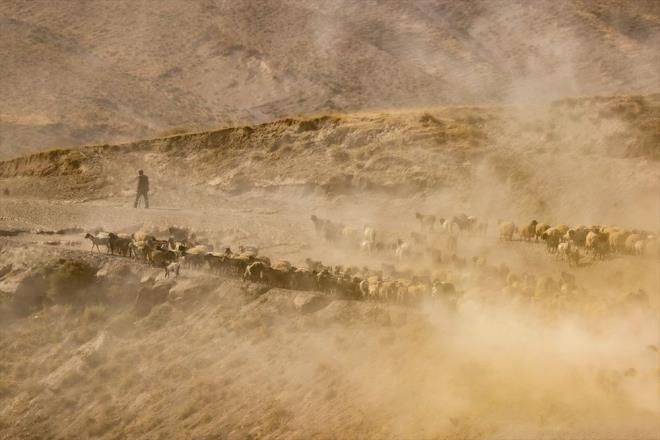 Bir volkanik dan eteklerinde...