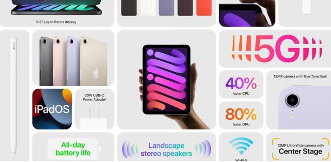 Ayrca yeni iPad Mini'de 5G teknolojisi bulunuyor.