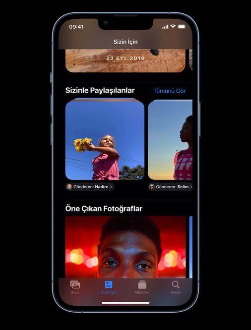 2- Mesajlar ve Memoji<br>  - Sizinle Paylalanlar, Mesajlar yazmalarnda arkadalarnzn gnderdii ierikleri Fotoraflar?da, Safari?de, Apple News?da, Apple Music?te, Apple Podcasts?te veya Apple TV uygulamasnda yeni bir blmde gsterir  <br>  - nelenen ierikler, setiiniz paylalan ierikleri ste karp Sizinle Paylalanlar?da, Mesajlar aramasnda ve yazmann Ayrntlar grntsnde daha dikkat ekici olmalarn salar