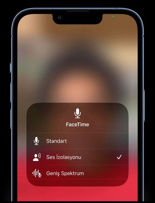 1- FaceTime<br>  - Uzamsal ses, Grup FaceTime aramalarnda kiilerin sesinin ekranda bulunduklar ynden geliyormu gibi duyulmasn salar (iPhone XS, iPhone XS Max, iPhone XR ve daha yenisi)  <br>  - Ses zolasyonu, sesinizin ok net duyulmas iin arka plandaki grltleri engeller (iPhone XS, iPhone XS Max, iPhone XR ve daha yenisi)