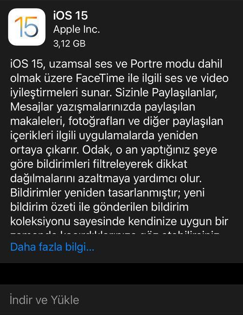 iOS 15 ile gelen dier zellikler ve iyiletirmeler ise unlar:<br>  - Notlar?daki ve Anmsatclar?daki etiketler elerinizi bulmay kolaylatrmak iin onlar abucak kategoriler eklinde gruplamanza yardmc olur. Tanmlayabileceiniz kurallara gre notlarnz ve anmsatclarnz otomatik olarak bir araya getirmek iin Akll Klasrler?i ve Akll Listeler?i de kullanabilirsiniz  <br>  - Notlar?daki bahsetmeler, paylalan notlardaki nemli gncellemeleri dier kiilere bildirmenizi salar ve yepyeni Etkinlik grnts bir nottaki tm son deiiklikleri tek bir listede grntler