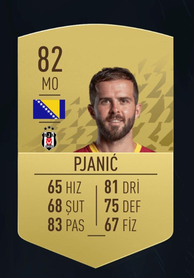 Miralem Pjanic - Beikta    FIFA Puan: 82