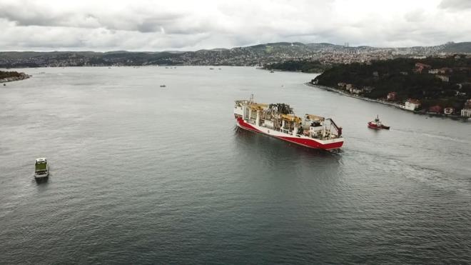 Yavuz sondaj gemisi rotasn montaj iin Filyos Liman'na evirdi.