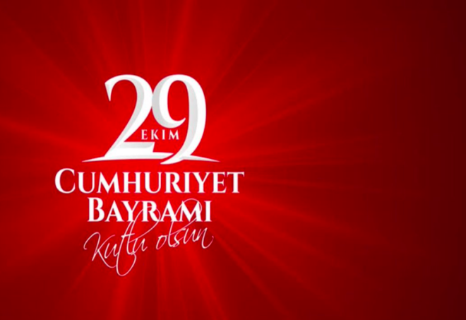98 yldr ldayan, milletimizin geleceini aydnlatan Cumhuriyetimizin ilelebet yaamasn diliyor, Trk ulusunun Cumhuriyet Bayram'n kutluyorum.    Cumhuriyetimizin kuruluunun 98. yl dnm olan bu anlaml ve zel gnde, milletimizin Cumhuriyet Bayram'n kutluyoruz.