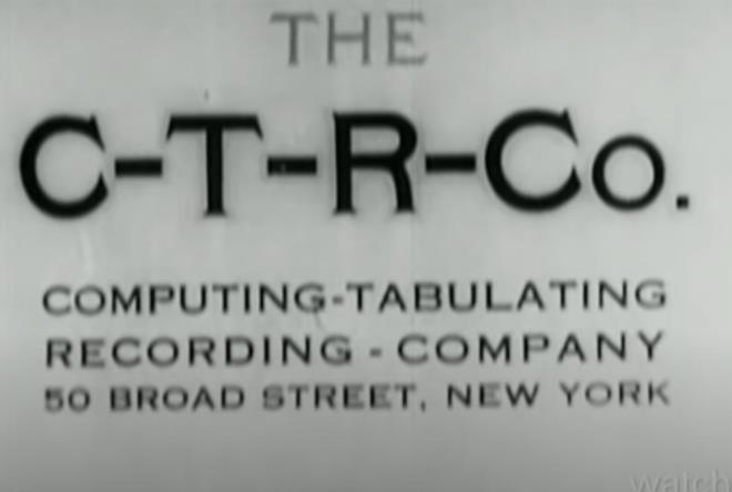 COMPUTNG TABULATNG RECORDNG CORPORATON    ok uluslu bilgisayar teknolojisi ve BT danmanlk irketi IBM, rutin ticari ilemleri otomatikletirmek iin alan birka irketin bir araya gelmesiyle ortaya kt.    1911'de bu irketler Computing Tabulating Recording Corporation ad altnda birletirildi.    Bu ad karmakt ve kullanclarn irketle kolayca iletiim kuramamas sebebiyle irket, hedeflerine uyum salayacak ve ayrca ofis cihaz snrlamasndan kurtulmasna yardmc olacak bir ad olan Uluslararas  Makineleri (IBM) olarak yeniden adlandrld.