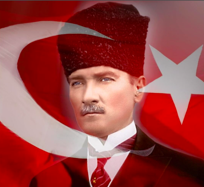 Byk nder Gazi Mustafa Kemal Atatrk', vatan ve milleti adna yapt byk iler iin kranla anyor, manevi huzurunda saygyla eiliyorum. Ruhu ad olsun.