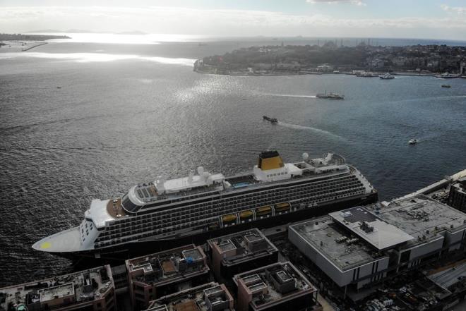 Galataport istanbul, geen ayki alnn ardndan kruvaziyer gemilerini arlamaya devam ediyor.
