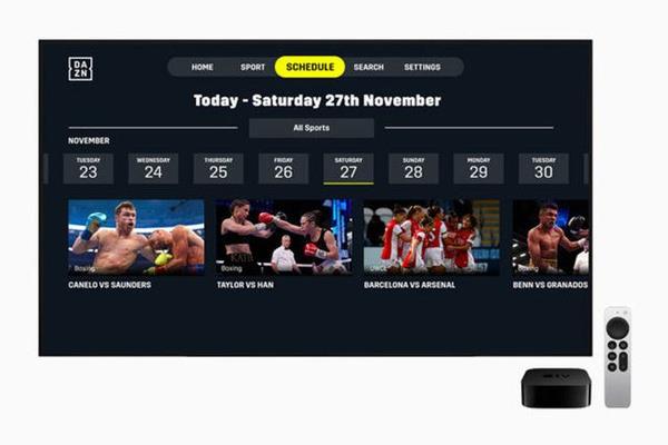Yln Apple TV Uygulamas: DAZN (DAZN Group)