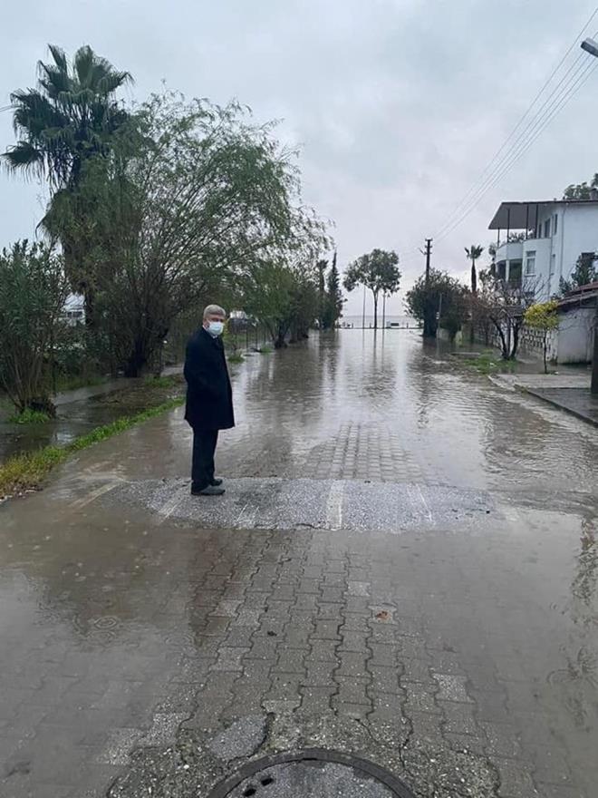 Kyceiz Belediye alanlar ve Emniyet Mdrl?ne bal ekipler blgede gerekli tedbirlerin alndn belirtti.